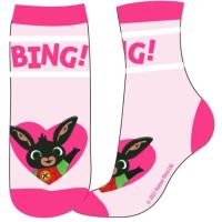 PONOŽKY BING ružová , Velikost ponožky - 23-26 , Barva - Ružová