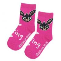 PONOŽKY Zajačik Bing , Velikost ponožky - 31-34 , Barva - Tmavo ružová