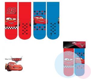 Ponožky Cars 2ks , Barva - Modro-červená