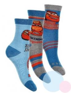 Ponožky Cars 3ks , Barva - Modrá