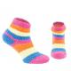 Ponožky dievčenské FLUFFY 2ks , Velikost ponožky - 27-30 , Barva - Fialovo-růžová-1