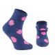 Ponožky dievčenské FLUFFY 2ks , Velikost ponožky - 27-30 , Barva - Fialovo-růžová-2