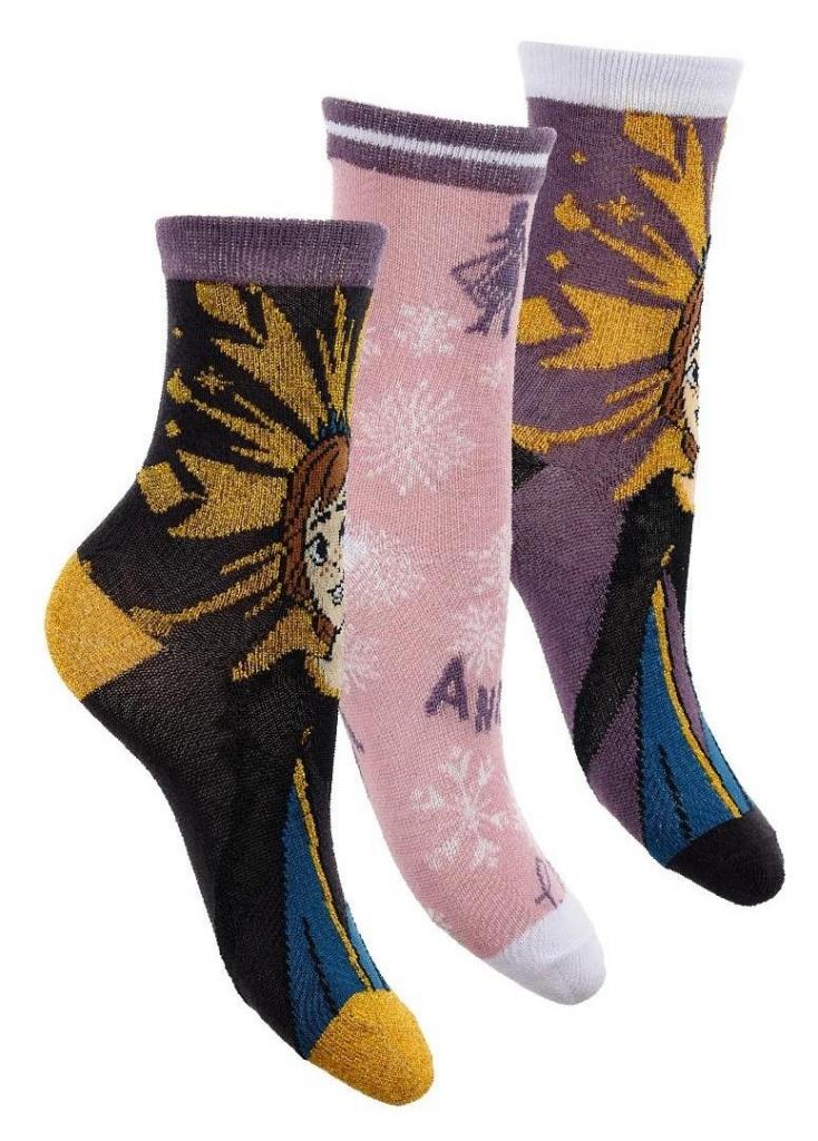 PONOŽKY Ľadové Kráľovstvo 3ks