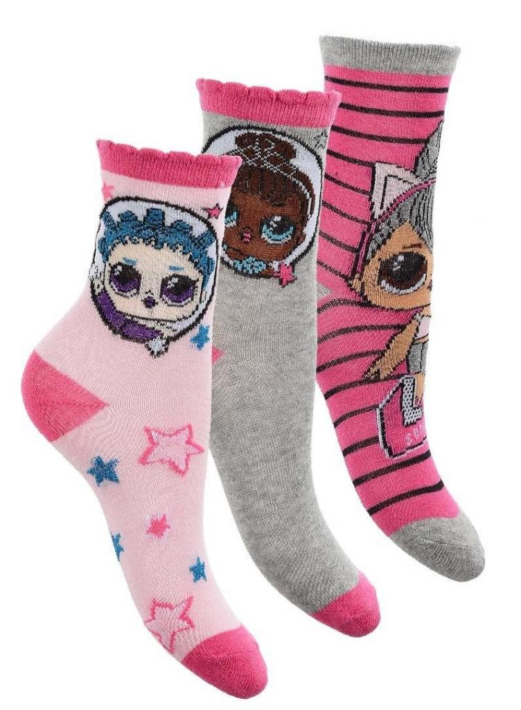 PONOŽKY LOL Surprise 3ks