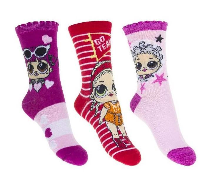 PONOŽKY LOL Surprise 3ks