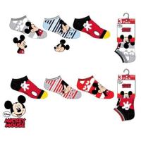 Ponožky Mickey 3ks , Velikost ponožky - 23-26 , Barva - Barevná