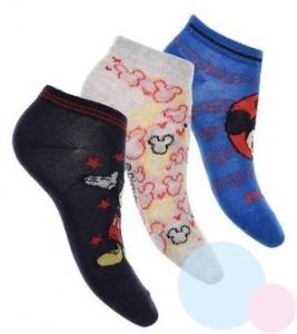 Ponožky Mickey členkové 3ks , Velikost ponožky - 27-30