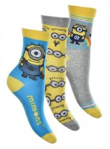 PONOŽIEK MIMONI 3ks , Velikost ponožky - 27-30 , Barva - Modro-žltá