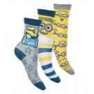 PONOŽKY MIMONI 3ks , Velikost ponožky - 27-30 , Barva - Žltá
