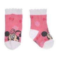Ponožky Minnie IV. , Velikost ponožky - 0-6 měsíců , Barva - Ružová