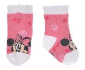 Ponožky Minnie IV. , Velikost ponožky - 0-6 měsíců , Barva - Ružová