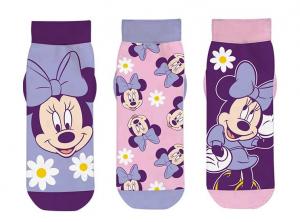 Ponožky Minnie 3ks , Barva - Fialová