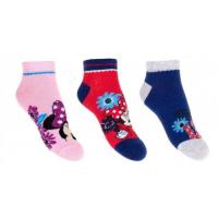 Ponožky Minnie 3ks , Velikost ponožky - 23-26 , Barva - Barevná