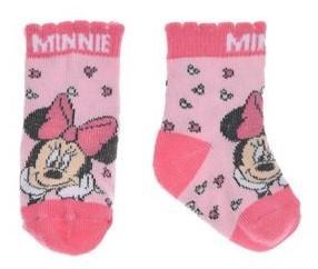 Ponožky Minnie I. , Velikost ponožky - 0-6 měsíců , Barva - Ružová