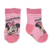 Ponožky Minnie II. , Velikost ponožky - 0-6 měsíců , Barva - Ružová