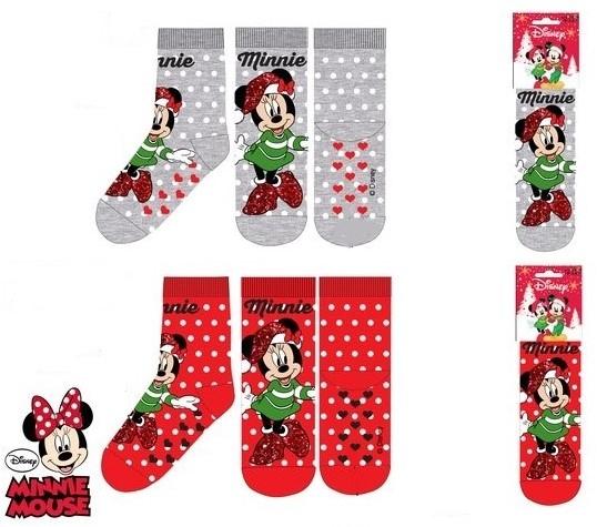 PONOŽKY MINNIE vianoce