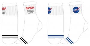 PONOŽKY NASA , Velikost ponožky - 31-34 , Barva - Biela