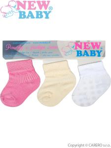 Ponožky New Baby - 3ks , Barva - Barevná