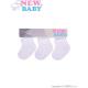 Ponožky New Baby - 3ks , Velikost - 74 , Barva - Biela-1