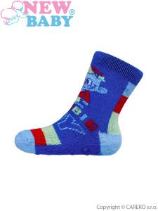 Ponožky New Baby s ABS zombie boy , Barva - Modrá