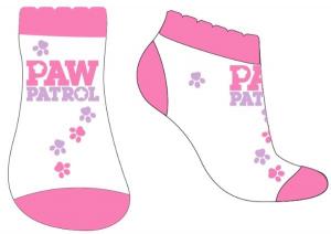 Ponožky Paw Patrol členkové , Barva - Biela