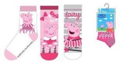 PONOŽKY PEPPA PIG 3 ks