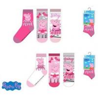 Ponožky Peppa Pig 3ks , Velikost ponožky - 31-34 , Barva - Ružová