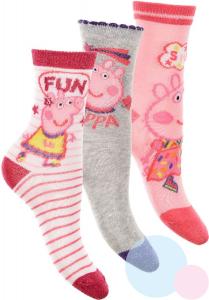 Ponožky Peppa Pig 3ks , Barva - Ružová