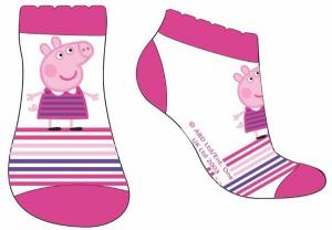 Ponožky Peppa Pig - členkové , Barva - Malinová