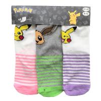 Ponožky Pokémon 3 kusy , Velikost ponožky - 23-26 , Barva - Barevná