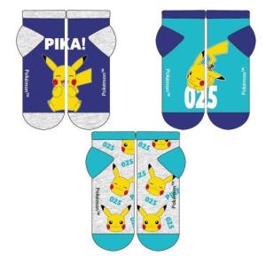Ponožky Pokémon 3ks , Velikost ponožky - 35-38 , Barva - Modrá
