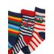 Ponožky prúžky 3ks , Velikost - 122/128 , Barva - Barevná-1