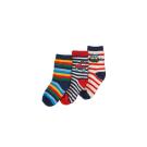 Ponožky prúžky 3ks , Velikost - 122/128 , Barva - Barevná