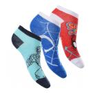 PONOŽKY SPIDERMAN 3ks , Velikost ponožky - 23-26 , Barva - Barevná