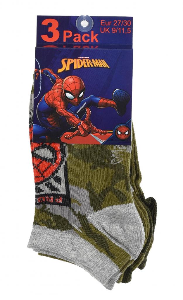 PONOŽKY SPIDERMAN 3ks
