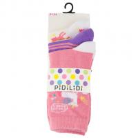 Ponožky Unicorn 3ks , Velikost ponožky - 35-37 , Barva - Růžovo-fialová