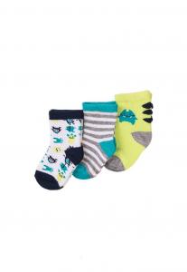 Ponožky veselé 3ks , Barva - Barevná