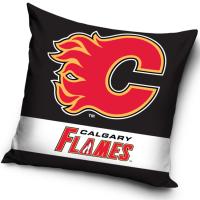 Obliečka Calgary Flames , Barva - Černo-červená , Rozměr textilu - 40x40