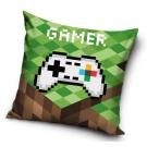 Obliečka na vankúšik GAMER , Barva - Zelená , Rozměr textilu - 40x40