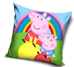 POVLAK NA VANKÚŠ PEPPA PIG , Barva - Barevná , Rozměr textilu - 40x40