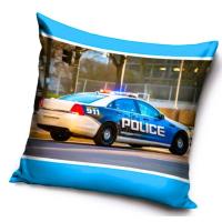 Obliečka na vankúš Polícia , Barva - Modrá , Rozměr textilu - 40x40