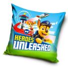 Obliečka na vankúš Tlapková patrola Heroes unleashed , Barva - Modro-zelená , Rozměr textilu - 40x40