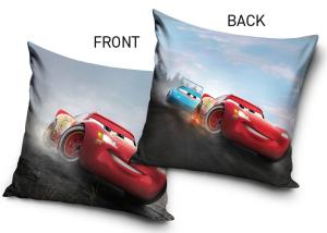 Obliečka na vankúšik Cars Závod Piston Cup , Barva - Světlo modrá , Rozměr textilu - 40x40
