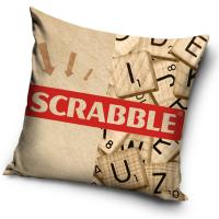 Obliečka na vankúšik Drevené Scrabble , Barva - Béžová , Rozměr textilu - 40x40