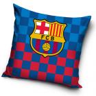 Povlak na polštářek FC Barcelona Half Chessboard , Barva - Červeno-modrá , Rozměr textilu - 40x40