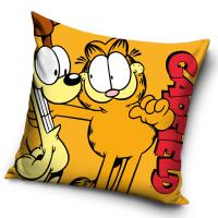 Obliečka na vankúšik Garfield a Odie , Barva - Žltá , Rozměr textilu - 40x40