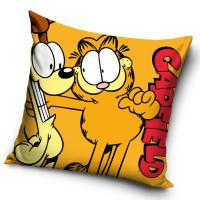 Obliečka na vankúšik Garfield a Odie , Barva - Žltá , Rozměr textilu - 40x40