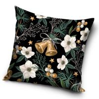 Obliečka na vankúšik Golden Bells , Barva - Zelená , Rozměr textilu - 40x40