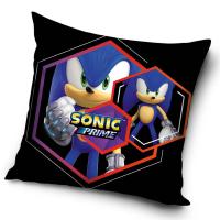 Povlak na polštářek Ježek Sonic Prime , Barva - Čierna , Rozměr textilu - 40x40