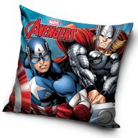 Povlak na polštářek Kapitán Amerika a Thor , Barva - Modrá , Rozměr textilu - 40x40